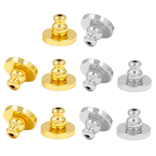 Gatuida 10 Stück Teiliges Flugteller Ohrstecker Verschlüsse aus Kupfer mit Gold und Weißgold Beschichtung Sicherer Verschluss für Schwere Ohrstecker Langlebig für DIY Ohrringherstellung Gatuida 10 Stück Teiliges Flugteller Ohrstecker Verschlüsse aus Kupfer mit Gold und Weißgold Beschichtung Sicherer Verschluss für Schwere Ohrstecker Langlebig für DIY Ohrringherstellung von Gatuida