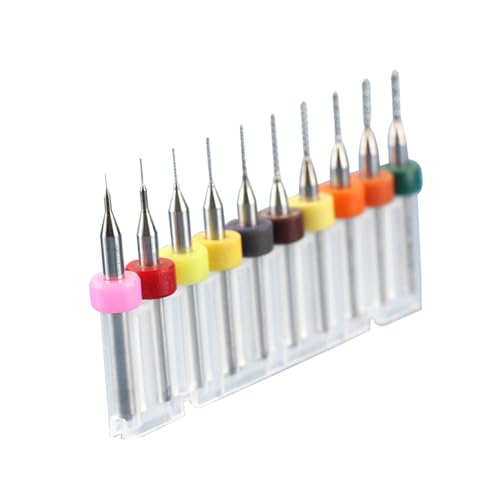 Gatuida 10 Stück Teiliges Hartmetall mikrobohrer set Präzise Pcb bohrer mit Hoher Härte Verschleißfest für Cnc Leiterplatten Holz Kunststoff und Gravurarbeiten Gatuida 10 Stück Teiliges Hartmetall mikrobohrer set Präzise Pcb bohrer mit Hoher Härte Verschleißfest für Cnc Leiterplatten Holz Kunststoff und Gravurarbeiten von Gatuida