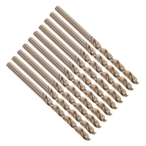 Gatuida 10 Stück Teiliges Hochgeschwindigkeitsstahl Spiralbohrer für Edelstahl Schmiedeeisen und Harter Metallbearbeitung Präzise Multifunktional für DIY und Handwerk von Gatuida