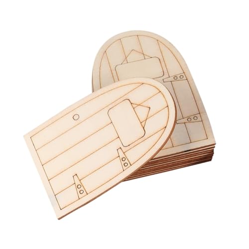 Gatuida 10 Stück Teiliges Holz Feentüren Kreative DIY Garten Wohnaccessoires Stilvolle Holzornamente für Märchenhafte Dekoration Leicht zu Bemalen und Vielseitig Einsetzbar von Gatuida