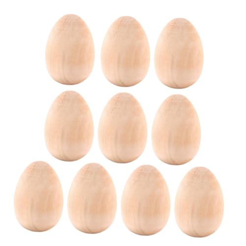 Gatuida 10 Stück Teiliges Holz eier Modell zum Bemalen Robustes Sicheres Holz graffiti ei für dekoration und Bastelmaterial Gatuida 10 Stück Teiliges Holz eier Modell zum Bemalen Robustes Sicheres Holz graffiti ei für dekoration und Bastelmaterial von Gatuida