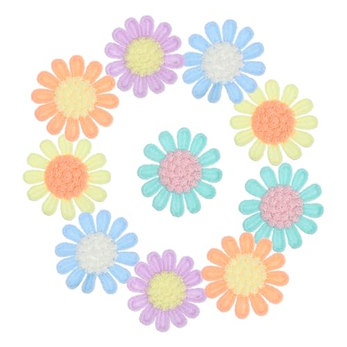 Gatuida 10 Stück Teiliges Kleine Gehäkelte Blumenapplikationen Bunte DIY Headdress Patches für Kleidung Taschen Haarspangen Zubehör Langlebig und Leicht Gatuida 10 Stück Teiliges Kleine Gehäkelte Blumenapplikationen Bunte DIY Headdress Patches für Kleidung Taschen Haarspangen Zubehör Langlebig und Leicht von Gatuida