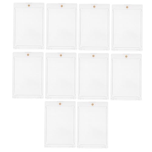 Gatuida 10 Stück Teiliges Magnetische Kartenhalter aus Transparentem Acryl mit Goldfarbenem Magnetverschluss Wiederverwendbar Kratzfest zum Schutz Aufbewahrung von Sammel und Spielkarten Gatuida 10 Stück Teiliges Magnetische Kartenhalter aus Transparentem Acryl mit Goldfarbenem Magnetverschluss Wiederverwendbar Kratzfest zum Schutz Aufbewahrung von Sammel und Spielkarten von Gatuida