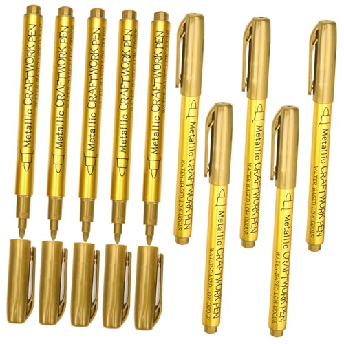 Gatuida 10 Stück Teiliges Metallic Ölbasierte Paint Marker Permanent Schnelltrocknend Langlebig Glänzend Vielseitig für Kunst Handwerk Textilien und DIY Projekte Gatuida 10 Stück Teiliges Metallic Ölbasierte Paint Marker Permanent Schnelltrocknend Langlebig Glänzend Vielseitig für Kunst Handwerk Textilien und DIY Projekte von Gatuida