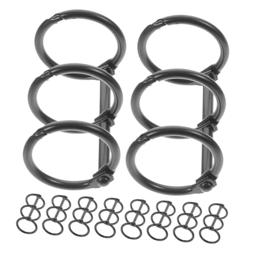 Gatuida 10 Stück Teiliges Metallring mechaniken in Schwarz Robuste Buchbinder Ringe aus Legiertem Material Flexibel und Langlebig für DIY Notizbücher Scrapbooks Loseblatt ordner für Gatuida 10 Stück Teiliges Metallring mechaniken in Schwarz Robuste Buchbinder Ringe aus Legiertem Material Flexibel und Langlebig für DIY Notizbücher Scrapbooks Loseblatt ordner für von Gatuida