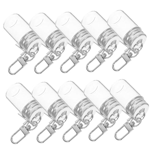 Gatuida 10 Stück Teiliges Mini glasfläschchen mit Schlüsselring und Kreuzanhänger Transparente Wunschflaschen zum Befüllen Tragbare DIY zauberdosen für Reise Partydekoration Gatuida 10 Stück Teiliges Mini glasfläschchen mit Schlüsselring und Kreuzanhänger Transparente Wunschflaschen zum Befüllen Tragbare DIY zauberdosen für Reise Partydekoration von Gatuida