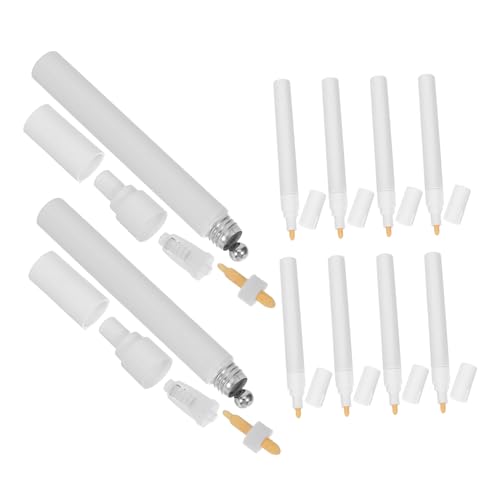 Gatuida 10 Stück Teiliges Nachfüllbare Leere Acryl-marker mit Rundem Kopf Kompatibel mit Verschiedenen Paint Markern Tragbar und Vielseitig für DIY Reparaturen und Outdoor-projekte von Gatuida