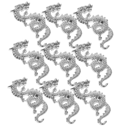 Gatuida 10 Stück Teiliges Nagel Charms für Damen Kleine Silberne Drachen Design Metall Nagelgems Kreative Nageldekorationen mit Hellem Glanz für DIY Nagelkunst zu Festen und Feiern Gatuida 10 Stück Teiliges Nagel Charms für Damen Kleine Silberne Drachen Design Metall Nagelgems Kreative Nageldekorationen mit Hellem Glanz für DIY Nagelkunst zu Festen und Feiern von Gatuida
