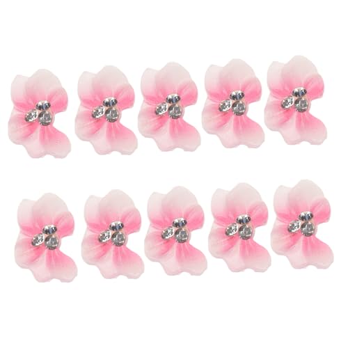 Gatuida 10 Stück Teiliges Nail Art mit Blumigen Perlen Charms DIY Maniküre Zubehör für Mädchen Stilvolle Nagelverzierung Einfache Anwendung Natürlichen und Künstlichen Nägeln Nagelkunst von Gatuida