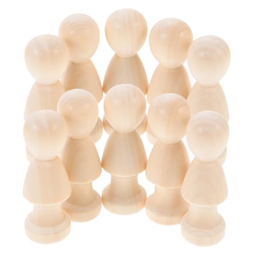 Gatuida 10 Stück Teiliges Naturbelassener Holzfiguren zum Bemalen DIY Holzpuppen Kreative Bastelfiguren für Handbemalte Holzdekoration für Geschenk und Wohnraumgestaltung Gatuida 10 Stück Teiliges Naturbelassener Holzfiguren zum Bemalen DIY Holzpuppen Kreative Bastelfiguren für Handbemalte Holzdekoration für Geschenk und Wohnraumgestaltung von Gatuida
