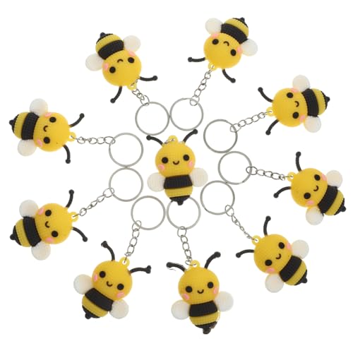 Gatuida 10 Stück Teiliges Niedlicher Cartoon bienen Schlüsselanhänger Leichte Kompakte Anhänger Vielseitige Deko für Schlüssel Rucksack Tasche Langlebig und Charmant Gatuida 10 Stück Teiliges Niedlicher Cartoon bienen Schlüsselanhänger Leichte Kompakte Anhänger Vielseitige Deko für Schlüssel Rucksack Tasche Langlebig und Charmant von Gatuida