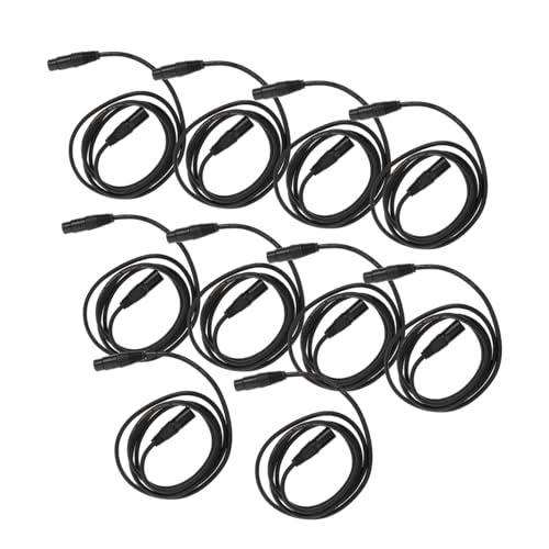 Gatuida 10 Stück Teiliges Pin Dmx Signal Kabel Flexibles PVC Bühnenlicht Verbindungskabel für Moving Head Par Licht Dj Ktv Equipment Robust Wasserfest Geschirmt von Gatuida