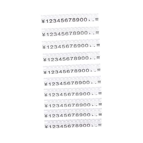 Gatuida 10 Stück Teiliges Preisschilder Schmuck aus Stabilem Kunststoff Transparente Wiederverwendbare Preisetiketten mit Klaren Zahlen zur Einfachen Preisanpassung für Uhren Ringe Gatuida 10 Stück Teiliges Preisschilder Schmuck aus Stabilem Kunststoff Transparente Wiederverwendbare Preisetiketten mit Klaren Zahlen zur Einfachen Preisanpassung für Uhren Ringe von Gatuida