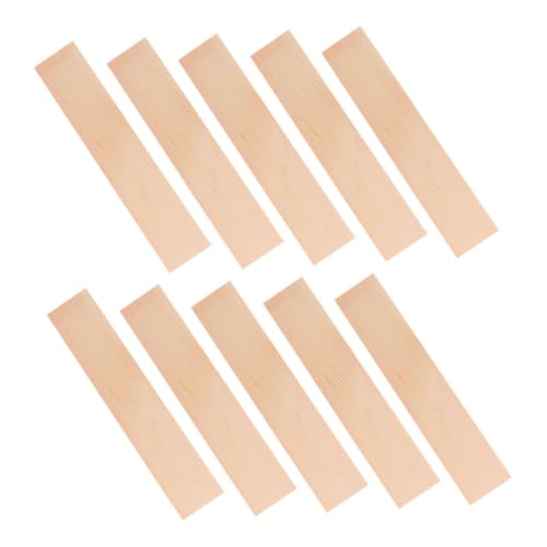 Gatuida 10 Stück Teiliges Rechteckige Kiefernholzplatten Natürliche Holzleisten für Regale Vielseitige DIY Bastelplatten Stabile Unlackierte Holztafeln für Handwerk und Dekoration von Gatuida