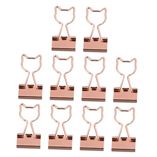 Gatuida 10 Stück Teiliges Roségold Katzenform Büroklammern Metall Binder Clips für Dokumente und Papiere Dekorative Klemmbretter für Bürobedarf und Organisation Gatuida 10 Stück Teiliges Roségold Katzenform Büroklammern Metall Binder Clips für Dokumente und Papiere Dekorative Klemmbretter für Bürobedarf und Organisation von Gatuida
