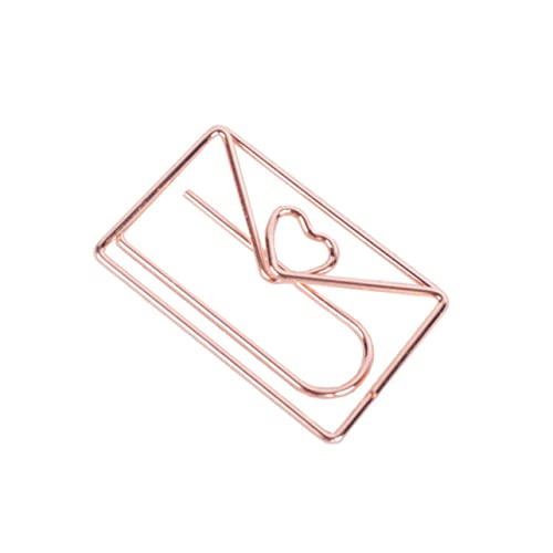 Gatuida 10 Stück Teiliges Roségold Metall Büroklammern Herz Umschlagform Starke Klammerfunktion Lesezeichen Clips für Büro Schule Zuhause Notizen Fotos Organisieren Gatuida 10 Stück Teiliges Roségold Metall Büroklammern Herz Umschlagform Starke Klammerfunktion Lesezeichen Clips für Büro Schule Zuhause Notizen Fotos Organisieren von Gatuida