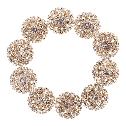 Gatuida 10 Stück Teiliges Runde Strass Steine Langlebiger Legierung Vielseitige Schmuckverzierung für Diy Bastelprojekte Braut Haarschmuck Kleidung und Kreative Accessoires Gatuida 10 Stück Teiliges Runde Strass Steine Langlebiger Legierung Vielseitige Schmuckverzierung für Diy Bastelprojekte Braut Haarschmuck Kleidung und Kreative Accessoires von Gatuida