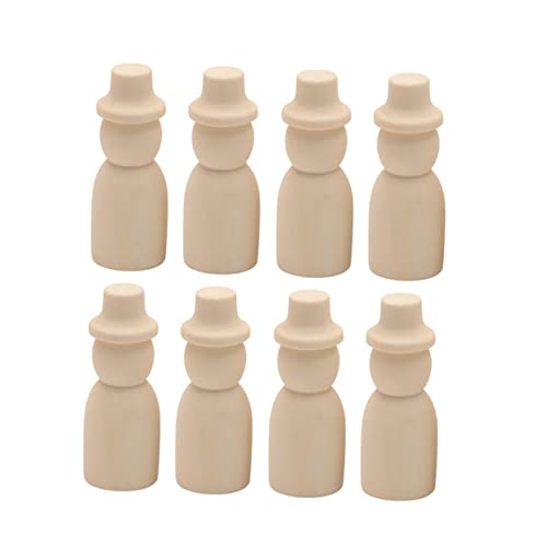 Gatuida 10 Stück Teiliges Set Holzfiguren zum Bemalen für Große DIY Puppen mit für Kreative Bastelideen und Pädagogisches Gatuida 10 Stück Teiliges Set Holzfiguren zum Bemalen für Große DIY Puppen mit für Kreative Bastelideen und Pädagogisches von Gatuida