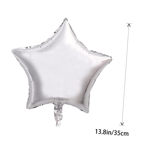 Gatuida 10 Stück Teiliges Silber Folienballons Fünfzackiger Stern Helium Party Dekoration Geburtstagsfeier Hochzeit Valentinstag Langlebig Wiederverwendbar Gatuida 10 Stück Teiliges Silber Folienballons Fünfzackiger Stern Helium Party Dekoration Geburtstagsfeier Hochzeit Valentinstag Langlebig Wiederverwendbar von Gatuida