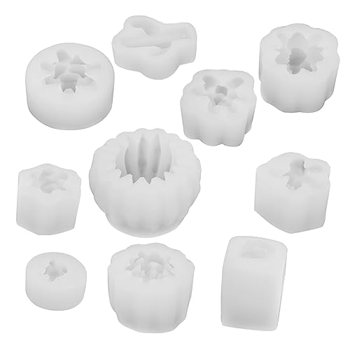 Gatuida 10 Stück Teiliges Silikon Kerzenformen für DIY Duftkerzen Flexible Sukkulenten Gießform für Kreative Handwerksprojekte Einfaches Entformen und Vielseitige Anwendung von Gatuida