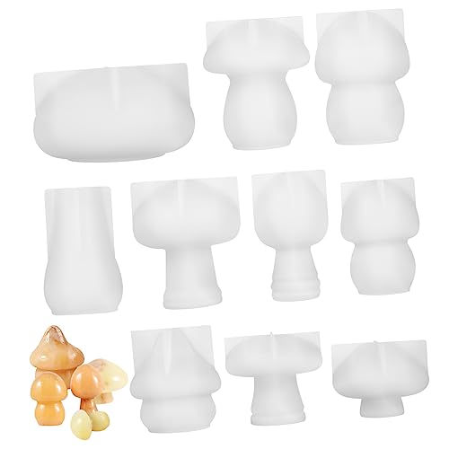Gatuida 10 Stück Teiliges Silikonpilz Formen für Epoxidharz Gießen Flexible Langlebige DIY Gießformen für Tischdekorationen Kreative Bastelideen und Gatuida 10 Stück Teiliges Silikonpilz Formen für Epoxidharz Gießen Flexible Langlebige DIY Gießformen für Tischdekorationen Kreative Bastelideen und von Gatuida