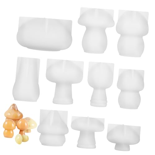 Gatuida 10 Stück Teiliges Silikonpilzformen Elastische Gießformen für DIY Epoxidharz Bastelarbeiten Wiederverwendbare Formen für Kreative Heimdekorationen und Geschenkideen Gatuida 10 Stück Teiliges Silikonpilzformen Elastische Gießformen für DIY Epoxidharz Bastelarbeiten Wiederverwendbare Formen für Kreative Heimdekorationen und Geschenkideen von Gatuida