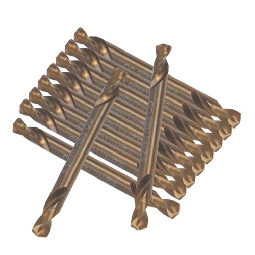 Gatuida 10 Stück Teiliges Spiralbohrer für Edelstahl Metall Holz Kunststoff Langlebige Präzise Bohrbits mit Einzigartigem Spiraldrehdesign Geeignet für Schlagbohrer und Anwender von Gatuida