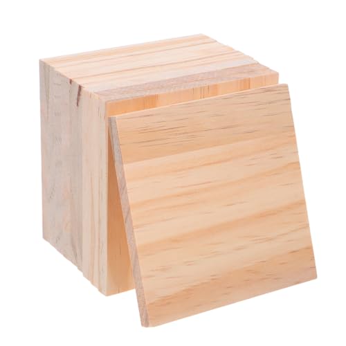 Gatuida 10 Stück Teiliges Unbemalter Quadratischer Holzblöcke Hochwertige DIY Holzplatten für Malerei Gravur Schnitzerei Vielseitig Einsetzbar für Bastelarbeiten und Dekorationen Gatuida 10 Stück Teiliges Unbemalter Quadratischer Holzblöcke Hochwertige DIY Holzplatten für Malerei Gravur Schnitzerei Vielseitig Einsetzbar für Bastelarbeiten und Dekorationen von Gatuida
