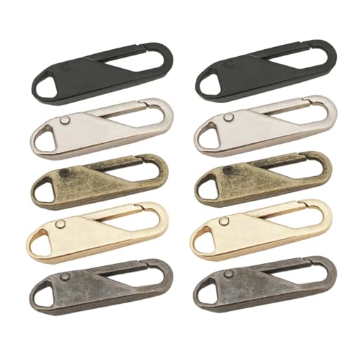 Gatuida 10 Stück Teiliges Zipper Ersatzset aus Hochwertiger Langlebige Reißverschluss Schieber Zuglasche Abnehmbar und Vielseitig für Rucksäcke Taschen Kleidung und DIY Reparaturen Gatuida 10 Stück Teiliges Zipper Ersatzset aus Hochwertiger Langlebige Reißverschluss Schieber Zuglasche Abnehmbar und Vielseitig für Rucksäcke Taschen Kleidung und DIY Reparaturen von Gatuida