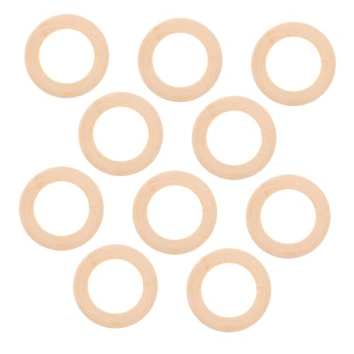 Gatuida 10 Stück Unbehandelte Holzringe Naturholz für Bastelarbeiten Große Ringe für DIY Schmuck Makramee Zubehör und Anhängerverbinder Natürliches Material Gatuida 10 Stück Unbehandelte Holzringe Naturholz für Bastelarbeiten Große Ringe für DIY Schmuck Makramee Zubehör und Anhängerverbinder Natürliches Material von Gatuida