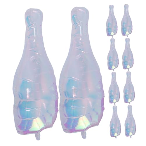 Gatuida 10 Stück Weinflasche Flaschendekorationen Flaschenballon Aufblasbare Party-requisiten Alles Zum Geburtstag Ballon Sommerfestdekorationen Aufblasbare Flasche Aluminiumfolie von Gatuida