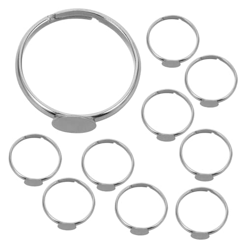 Gatuida 10 Stück können den Ringunterstützung kleben Lünettenfacheinstellung verstellbarer Fingerring Ringrohling aus Edelstahl Herrenring aus Edelstahl Rostfreier Stahl Silber Gatuida 10 Stück können den Ringunterstützung kleben Lünettenfacheinstellung verstellbarer Fingerring Ringrohling aus Edelstahl Herrenring aus Edelstahl Rostfreier Stahl Silber von Gatuida