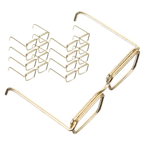 Gatuida 10 Teiliges Mini Metallbrillen für Puppen Goldfarbene Rahmenlose Brillen ohne Gläser Leichte Langlebige Puppenaccessoires für Kostüm und Dekoration Gatuida 10 Teiliges Mini Metallbrillen für Puppen Goldfarbene Rahmenlose Brillen ohne Gläser Leichte Langlebige Puppenaccessoires für Kostüm und Dekoration von Gatuida