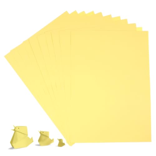 Gatuida 100 Blatt Bastel und Druckpapiere Multifunktionales für Handarbeiten Bastelprojekte und Schulbedarf für Tintenstrahldrucker und Laserdrucker Hellgelb Gatuida 100 Blatt Bastel und Druckpapiere Multifunktionales für Handarbeiten Bastelprojekte und Schulbedarf für Tintenstrahldrucker und Laserdrucker Hellgelb von Gatuida