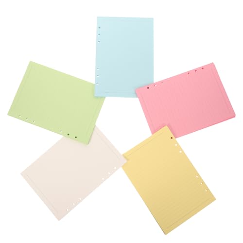 Gatuida 100 Blatt Liniert Nachfüllpapier Farben für Ringbuch Organizer und Planer für Notizen und Journale Vielseitig Einsetzbar und Tragbar von Gatuida