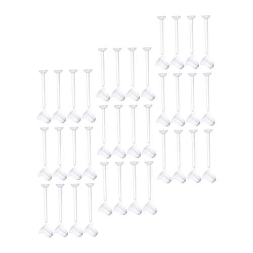 Gatuida 100 Paare Ohrstecker Verschlüsse Transparent Ohrstopper Kunststoff Leicht Robust Modisch Ohrring Rückseiten DIY Schmuckzubehör für Damen und Mädchen von Gatuida