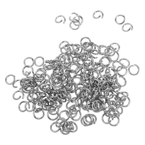 Gatuida 100 Stck Teiliges Offene Rechteck Biegeringe Langlebige Schmuckringe für DIY Schlüsselanhänger Bastelprojekte und Reparaturen Vielseitig Einsetzbare Ringverbinder Silberfarben von Gatuida