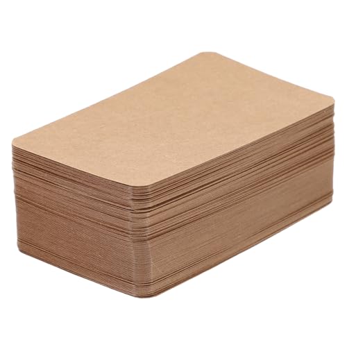 Gatuida 100 Stück Blanko Karteikarten aus Kraftpapier Doppelseitig Beschreibbar Kompakte DIY Notizkarten zum Basteln Portable Memo Cards für Schule Büro und Tägliche Organisation Gatuida 100 Stück Blanko Karteikarten aus Kraftpapier Doppelseitig Beschreibbar Kompakte DIY Notizkarten zum Basteln Portable Memo Cards für Schule Büro und Tägliche Organisation von Gatuida