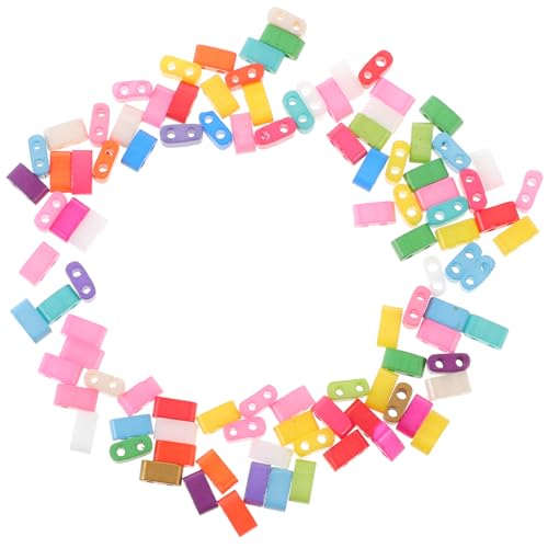 Gatuida 100 Stück Bunte Doppel Loch Glasperlen für DIY Schmuck für Armbänder und Ketten Vielseitige Spacer Perlen für Handwerksprojekte Gatuida 100 Stück Bunte Doppel Loch Glasperlen für DIY Schmuck für Armbänder und Ketten Vielseitige Spacer Perlen für Handwerksprojekte von Gatuida