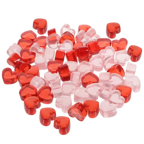 Gatuida 100 Stück Bunte Herzförmige Resin Deko Steine DIY Herz Gems für Vase Füller Aquarium Schmuck Tischdeko und Bastelbedarf Rot Gatuida 100 Stück Bunte Herzförmige Resin Deko Steine DIY Herz Gems für Vase Füller Aquarium Schmuck Tischdeko und Bastelbedarf Rot von Gatuida
