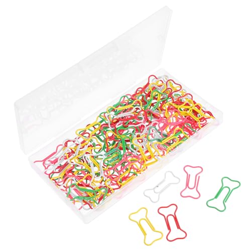 Gatuida 100 Stück Bunte Knochenförmige Metall-büroklammern Lustige Tier-lesezeichen Clips Für Büro Schule Notizbuch Organisation Kreative Papierklammern von Gatuida