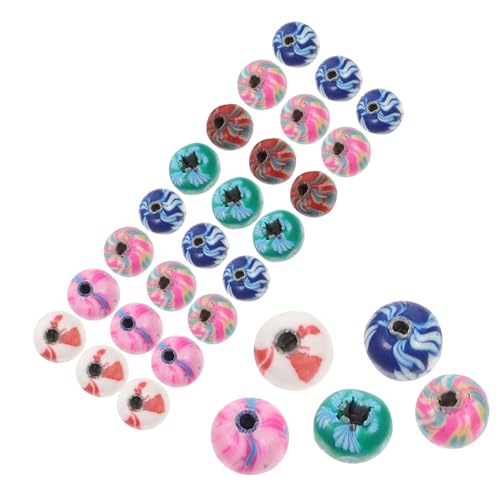 Gatuida 100 Stück Bunte Polymer Clay Perlen für DIY Schmuck zum Basteln von Armbändern und Fördert Kreativität und Geschicklichkeit bei Kindern von Gatuida