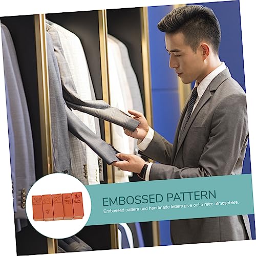 Gatuida 100 Stück DIY Lederetiketten zum Annähen Handgefertigte Geprägte und Farbwechselnde Kleidungsetiketten Dekorative Namensetiketten für Kleidung für Bastelarbeiten und Textilzubehör von Gatuida