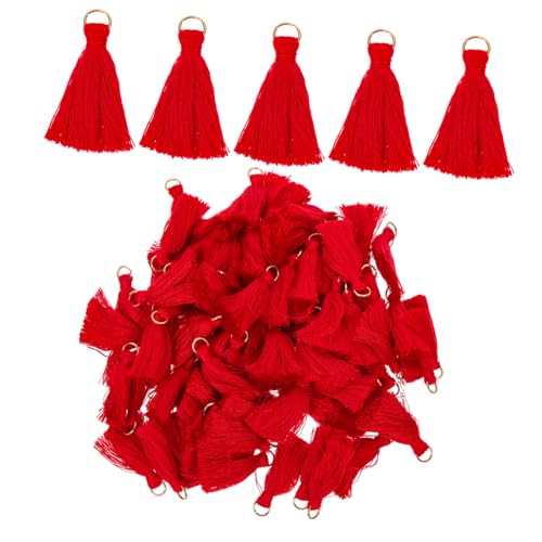 Gatuida 100 Stück DIY Schmuck Quasten Mini Kurz Quasten Anhänger in Rot für Lesezeichen Armbänder Ohrringe Taschen Handgefertigte Dekorationen und Bastelprojekte Gatuida 100 Stück DIY Schmuck Quasten Mini Kurz Quasten Anhänger in Rot für Lesezeichen Armbänder Ohrringe Taschen Handgefertigte Dekorationen und Bastelprojekte von Gatuida