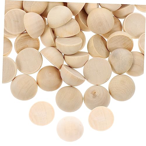 Gatuida 100 Stück Deko Accessoires Basteln Natürliches Halbrundes Loch Hochzeitsbedarf Groß Für DIY Jumbo Große Bastelperlen Bunt Unvollendet Basteln Hobby Weihnachtsdekorationen Aus Holz Gatuida 100 Stück Deko Accessoires Basteln Natürliches Halbrundes Loch Hochzeitsbedarf Groß Für DIY Jumbo Große Bastelperlen Bunt Unvollendet Basteln Hobby Weihnachtsdekorationen Aus Holz von Gatuida