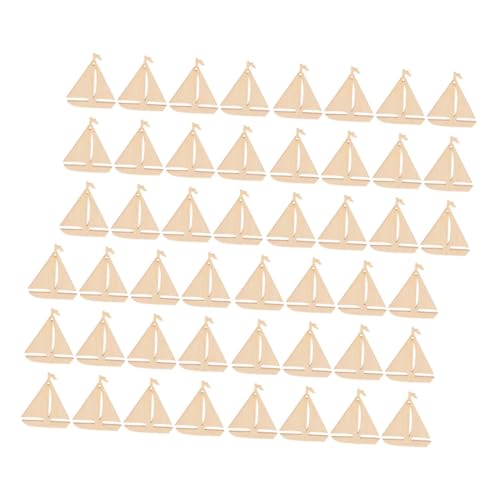 Gatuida 100 Stück Diy - Für Holzchips Bastelset Holzhandwerk Segelboot Aus Holz Selber Bauen -holzausschnitte Segelbootanhänger Aus Holz Party-diy-zubehör Holzboot Beige von Gatuida