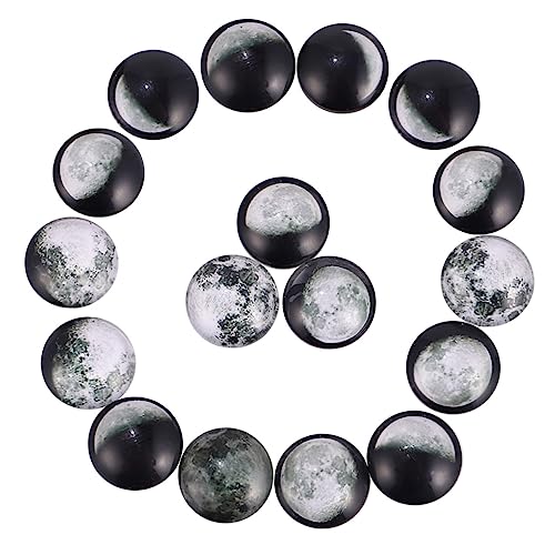 Gatuida 100 Stück Dome Cabochons mit Mondfinsternis Muster für DIY Schmuckgestaltung für Kreative Projekte und Einzigartige Handarbeiten von Gatuida