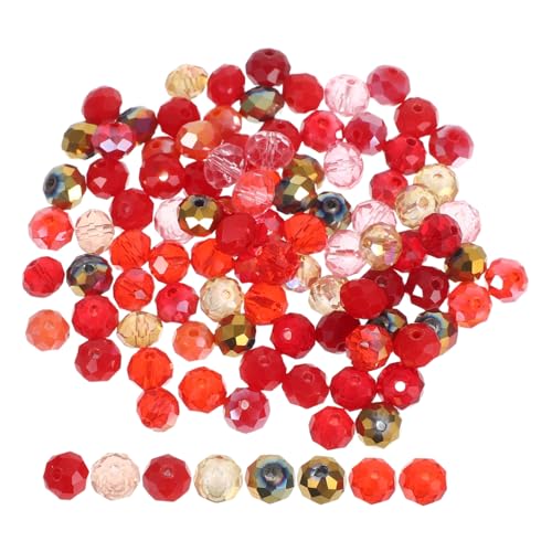 Gatuida 100 Stück Facettierte Glasperlen Rot Flach Schmuckperlen für Armbänder Ohrringe Halsketten DIY Schmuckherstellung Vielseitige Bastelperlen für Kreative Charms Gatuida 100 Stück Facettierte Glasperlen Rot Flach Schmuckperlen für Armbänder Ohrringe Halsketten DIY Schmuckherstellung Vielseitige Bastelperlen für Kreative Charms von Gatuida