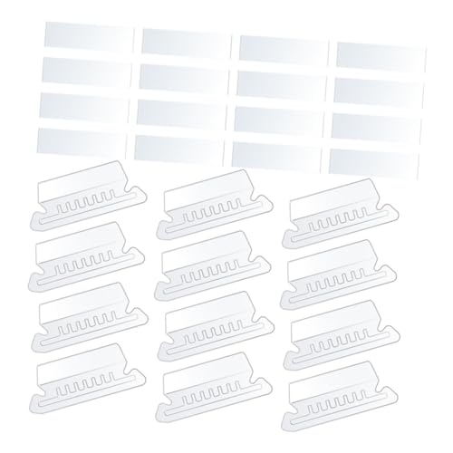 Gatuida 100 Stück Hängeregister Etiketten Transparente PVC Tags für Dateiordner Beschriftbare und Ablösbare Etiketten für Effiziente Ablage und Organisation Praktische Lösung für Büro und von Gatuida