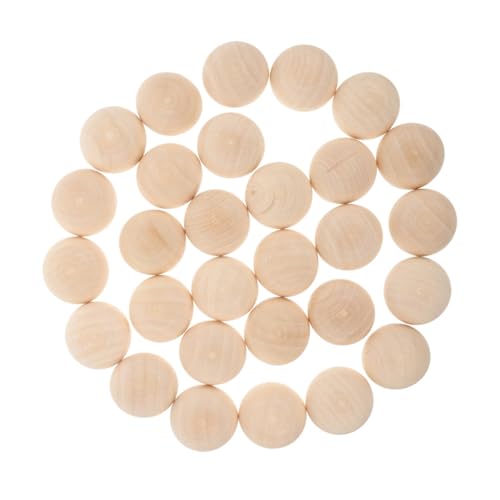 Gatuida 100 Stück Halbrunde Holzperlen DIY Naturbelassene Holzkugeln zum Bemalen und Basteln Glatte Oberfläche Sichere Dekokugeln für Schmuck und Heimdeko Gatuida 100 Stück Halbrunde Holzperlen DIY Naturbelassene Holzkugeln zum Bemalen und Basteln Glatte Oberfläche Sichere Dekokugeln für Schmuck und Heimdeko von Gatuida